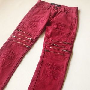 Peace Unlimited NY Moto Slim Jeans